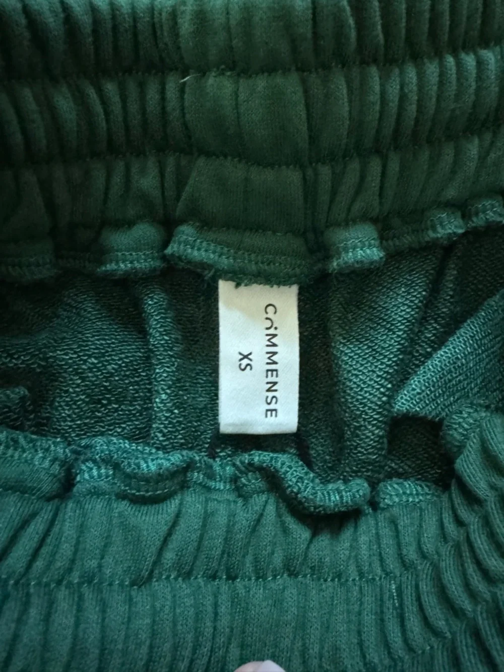 Commense Forest Green Joggers with White Side Stripes - Picture 3 of 3